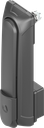 Swinghandle "long" without locking set, Polyamide GF black