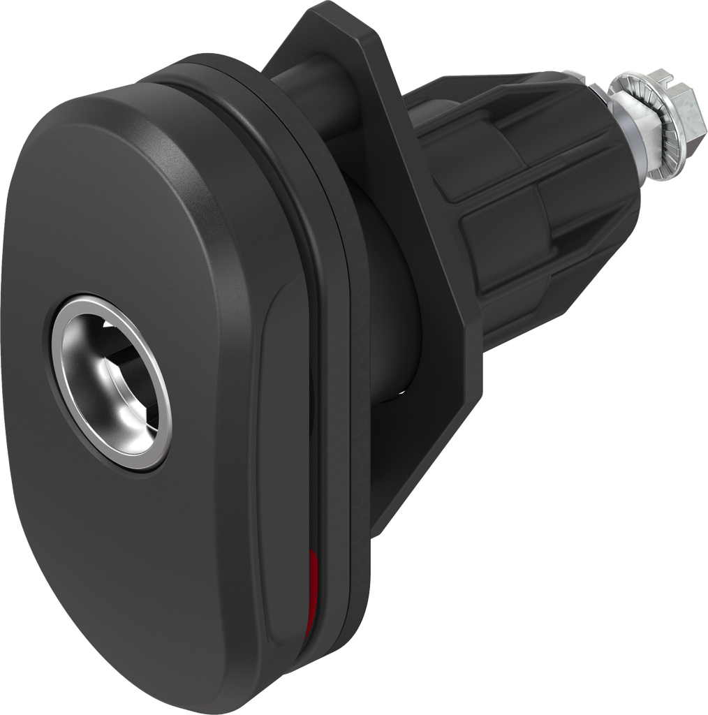 Dreh-Spann-Verschluss "Double Red" für Steckzylinder (System 2), Polyamid GF schwarz