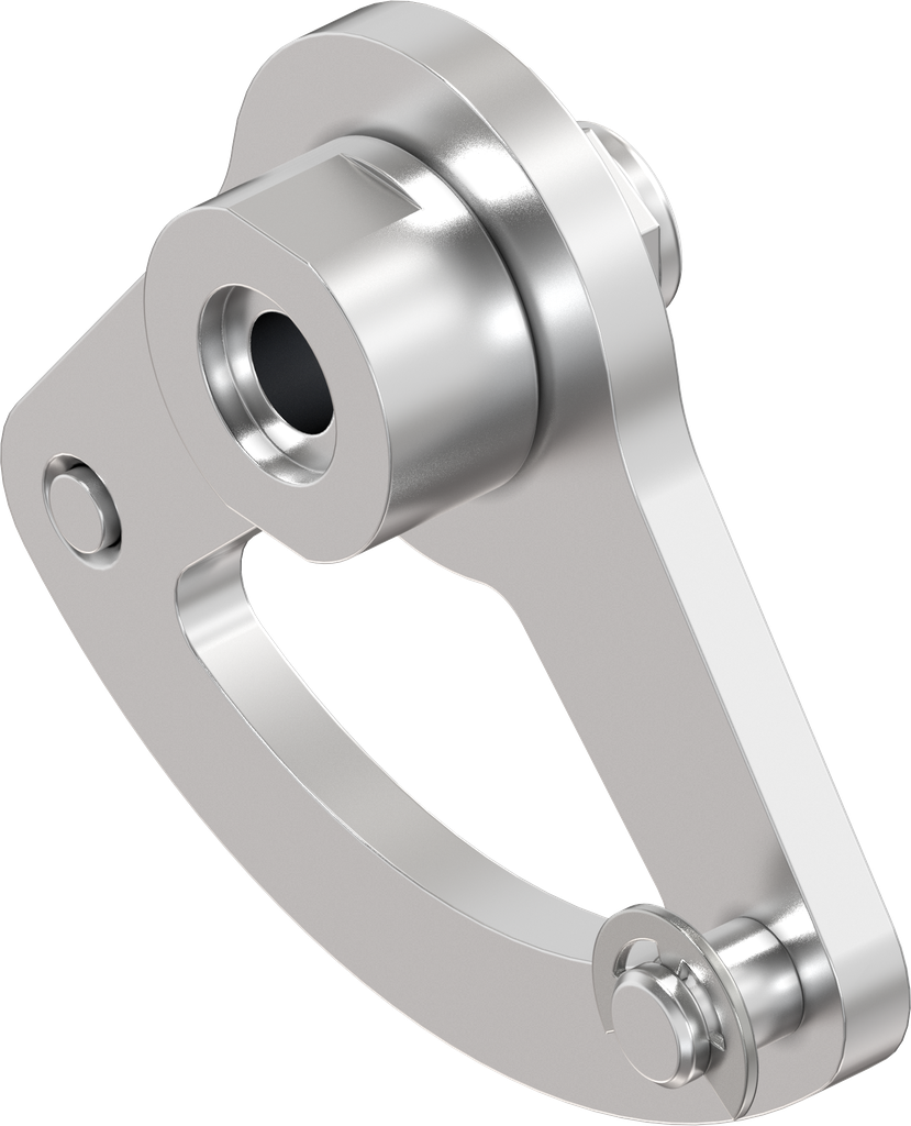 Corner steering rocker 2, Stainless steel AISI 316 polished