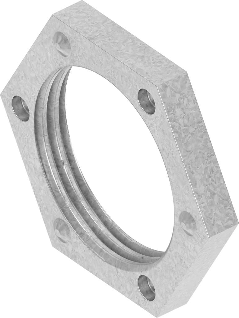 Earthing nut M22 x 1.5, Steel zinc-plated