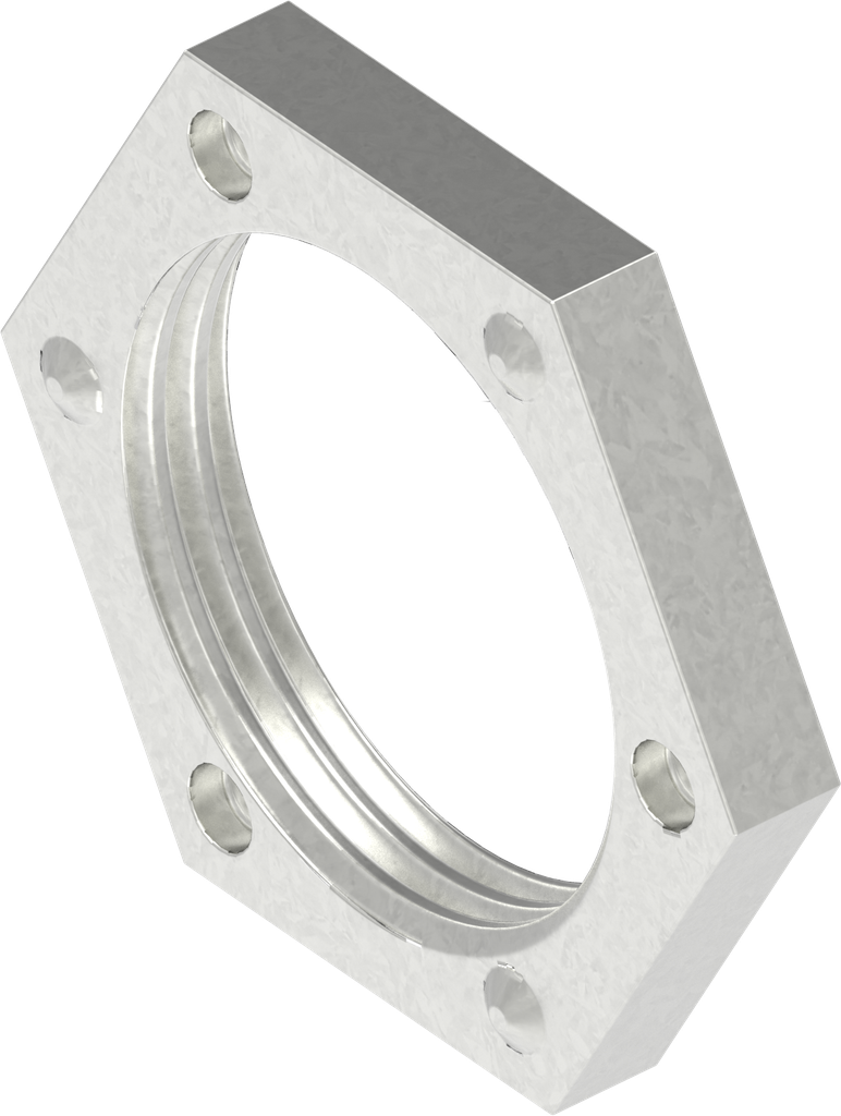 Erdungsmutter M22 x 1,5, Stahl verzinkt