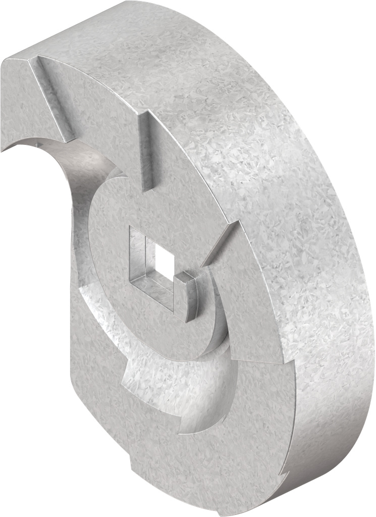 Stufenzunge mit Nase, Stahl verzinkt