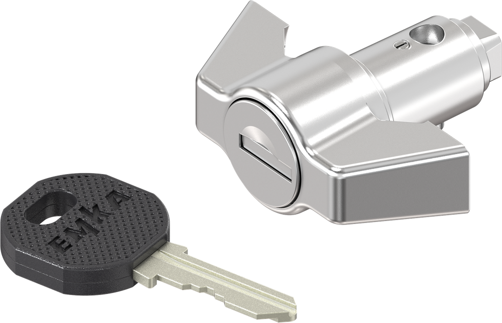 Wing knob, keyed EK 333, Stainless steel AISI 316