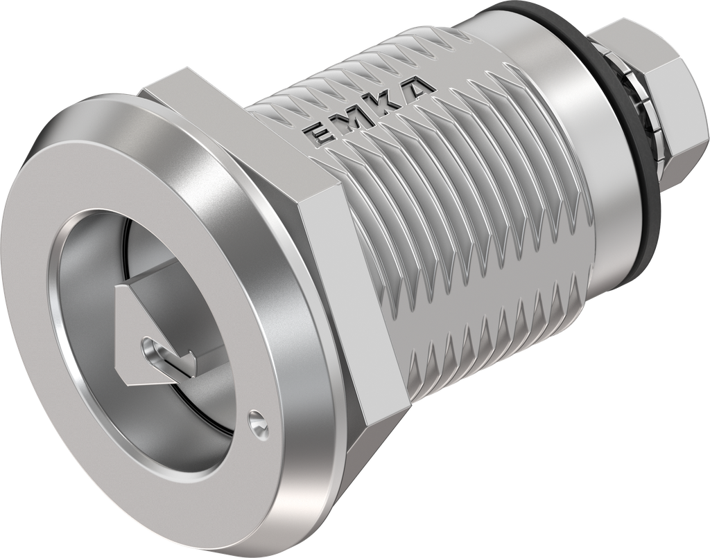 Compression latch triangular 7 with marking, left version, Stainless steel AISI 316