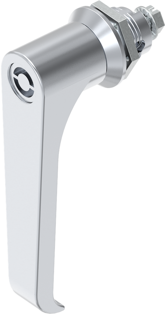 L-handle quarter turn Daimler Benz, Zinc die chrome-plated