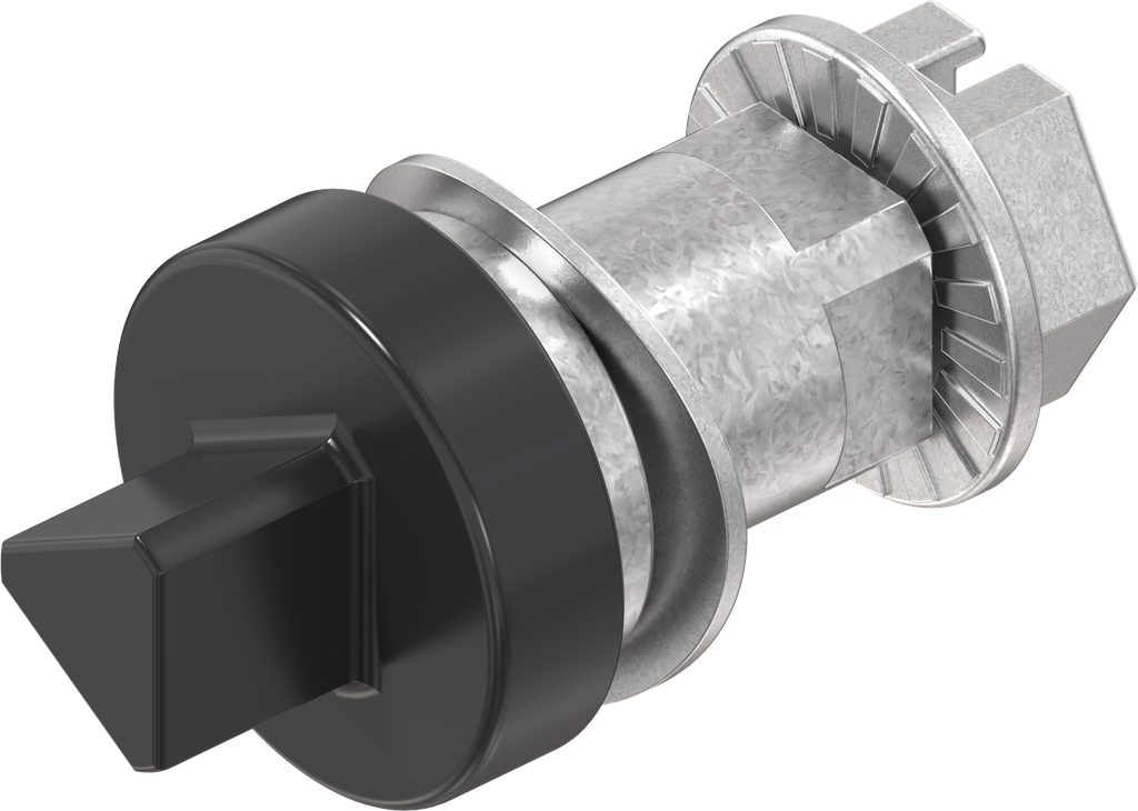 Insert triangular 7, Zinc die black powder-coated