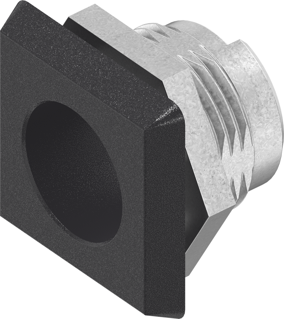 Gehäuse, GD-Zn schwarz gepulvert