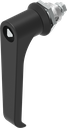 Klinkengriff-Vorreiber Dreikant 8, GD-Zn schwarz gepulvert