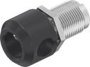 Housing for padlock, Zinc die black powder-coated