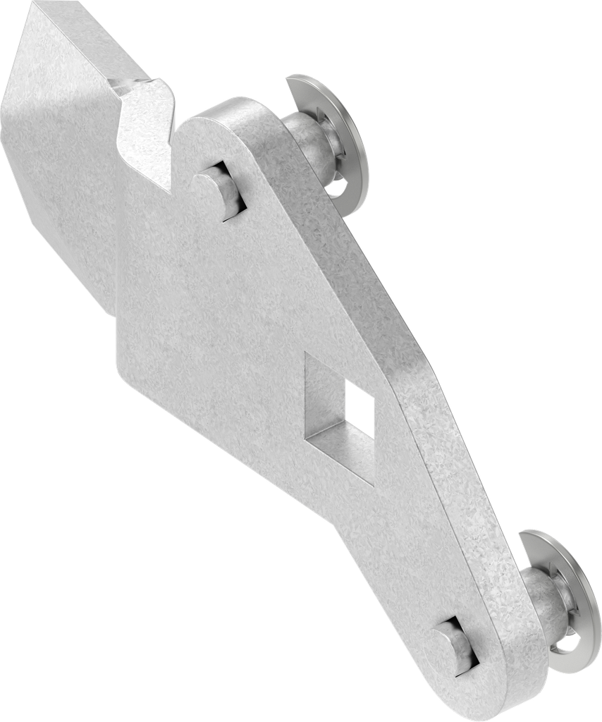 3-Point cam, right version, Steel zinc-plated