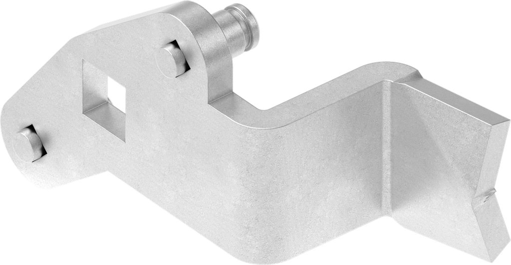 Cam with rod control, left , Steel zinc-plated