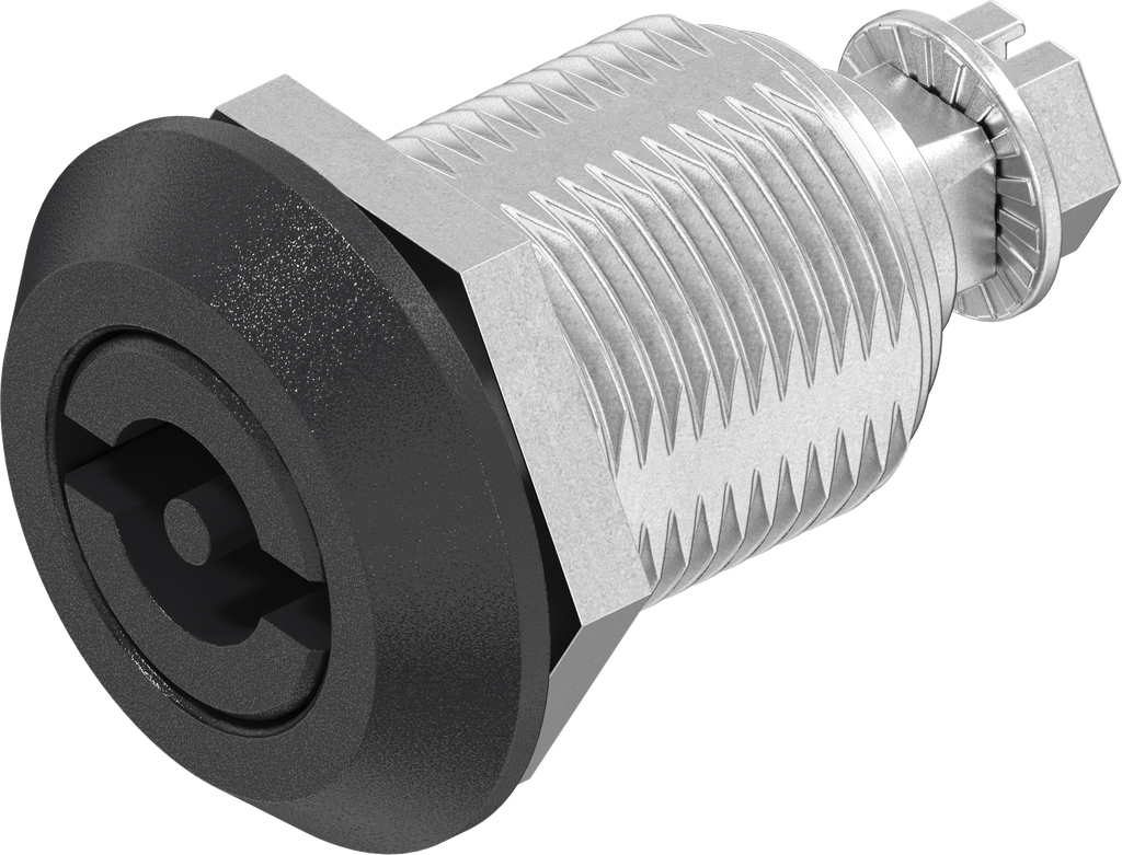 Compression latch double bit 3, Zinc die black powder-coated