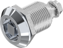 Compression latch, square 8, Zinc die chrome-plated