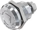 Safety quarter turn square 8 with mask, Zinc die chrome-plated
