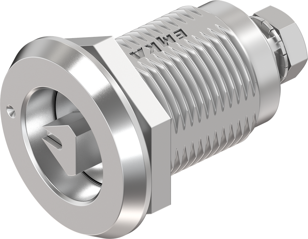 Compression latch triangular 8 with marking, left version, Stainless steel AISI 316