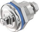 Compression latch triangular 8 for hygienic areas food and medical sector, Stainless steel AISI 316L