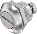 Compression latch with slot 2 x 4, Stainless steel AISI 316