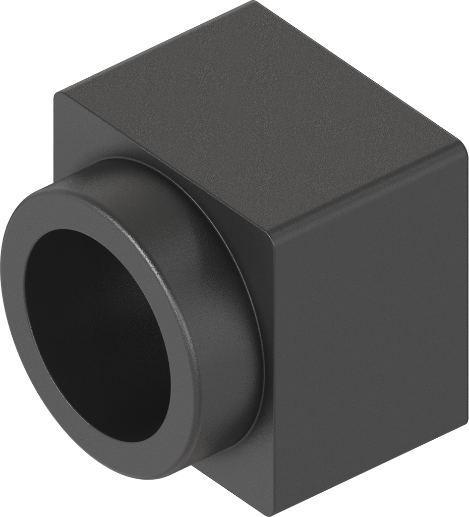 Key guide for square and triangular, ABS black