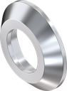 Rosette selbstklebend, ABS verchromt