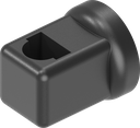 Rod guide for round rods 8 mm, Polyamide GF black