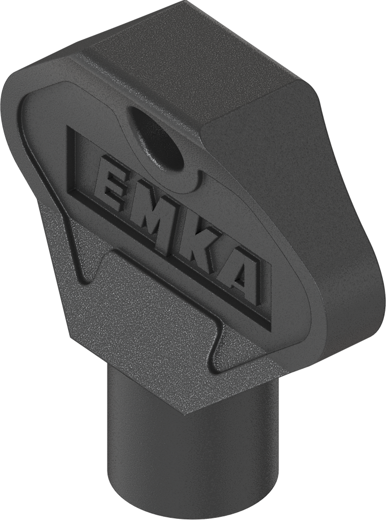 key for insert triangular 8, Polyamide GF black