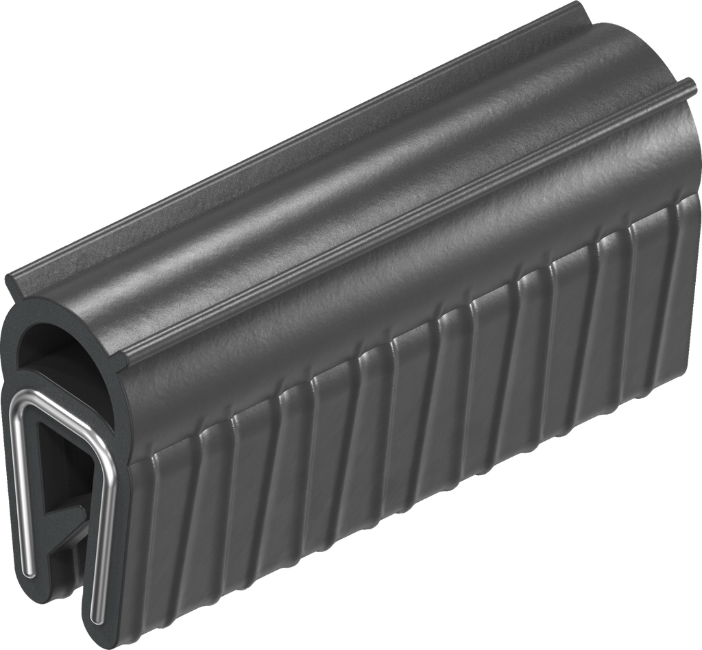 Sealing profile, self-clamping, Foam rubber EPDM; clamping profile EPDM 60 ± 5 Shore A black