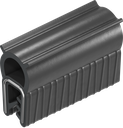 Sealing profile, self-clamping, Foam rubber NBR; clamping profile NBR 60 ± 5 Shore A black