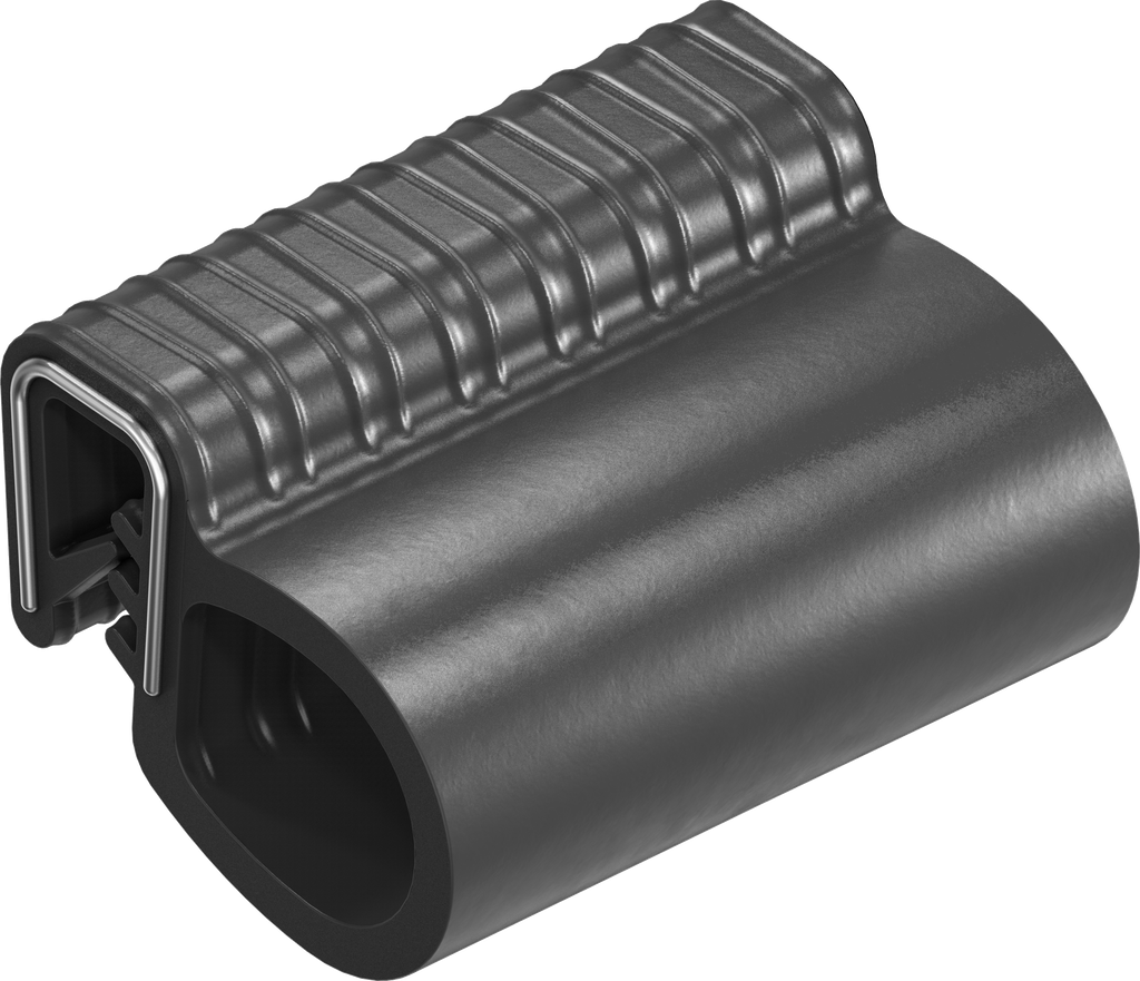 Sealing profile, self-clamping, Foam rubber EPDM; clamping profile EPDM 65 ± 5 Shore A black