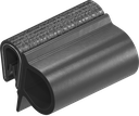 Sealing profile, self-clamping, Foam rubber EPDM; clamping profile PVC 70 ± 5 Shore A black