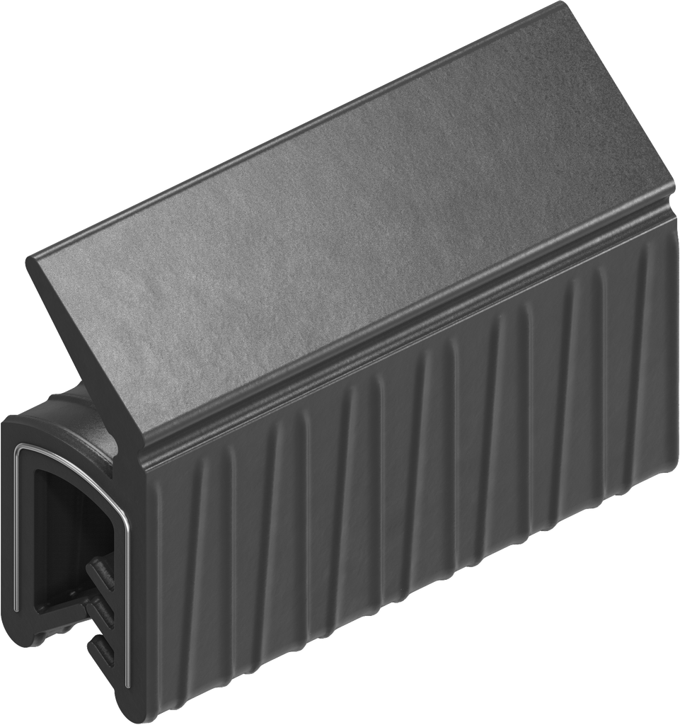 Sealing profile, self-clamping, Foam rubber EPDM; clamping profile EPDM 60 ± 5 Shore A black
