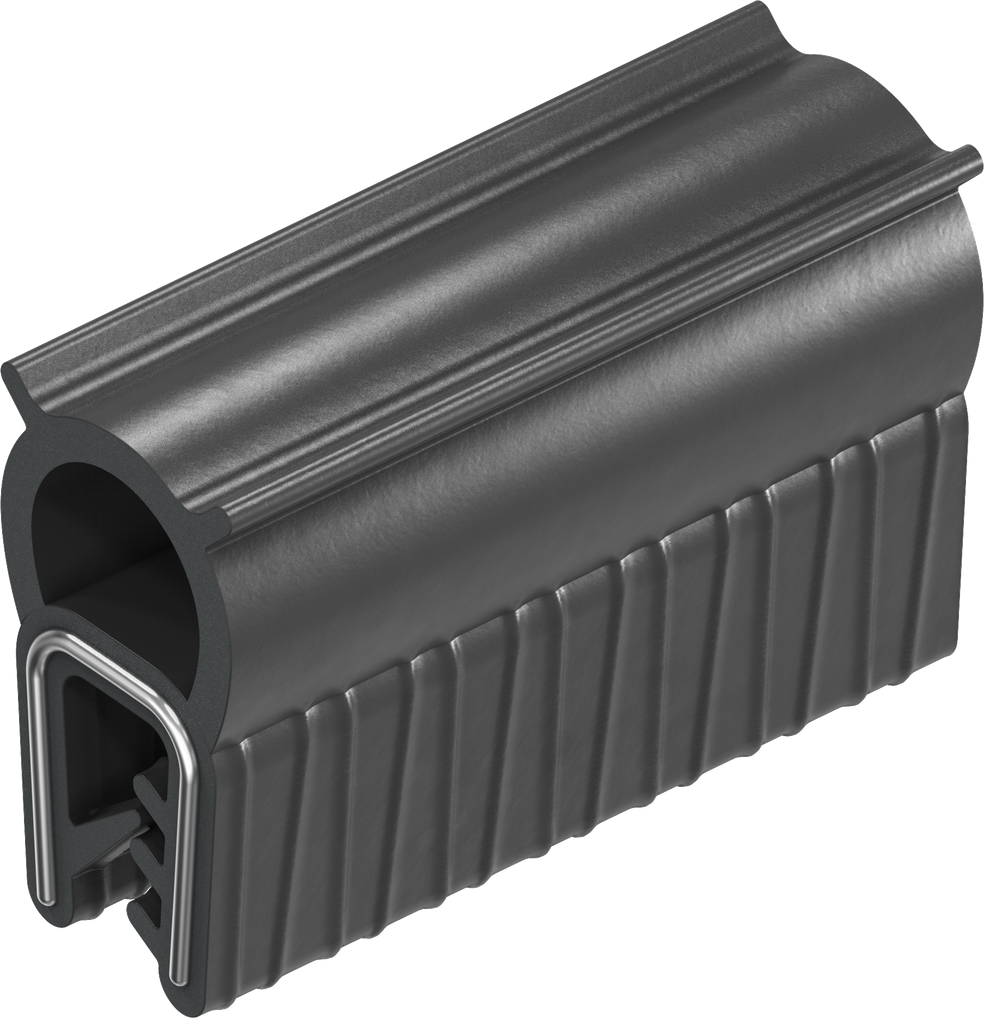 Sealing profile, self-clamping, Foam rubber EPDM; clamping profile EPDM 65 ± 5 Shore A black