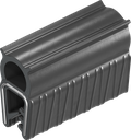 Sealing profile made of fire protection material, self-clamping, Foam rubber EPDM; clamping profile EPDM 60 ± 5 Shore A black