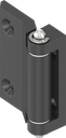 180° Scharnier, GD-Zn schwarz gepulvert
