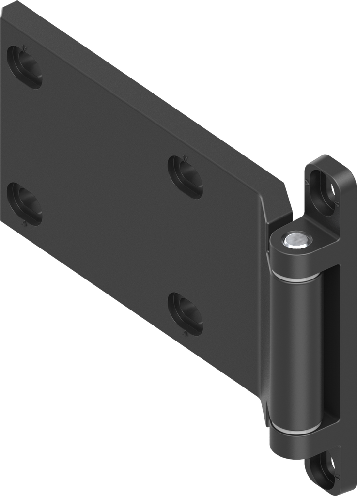 180° 2D-Scharnier, GD-Zn schwarz gepulvert