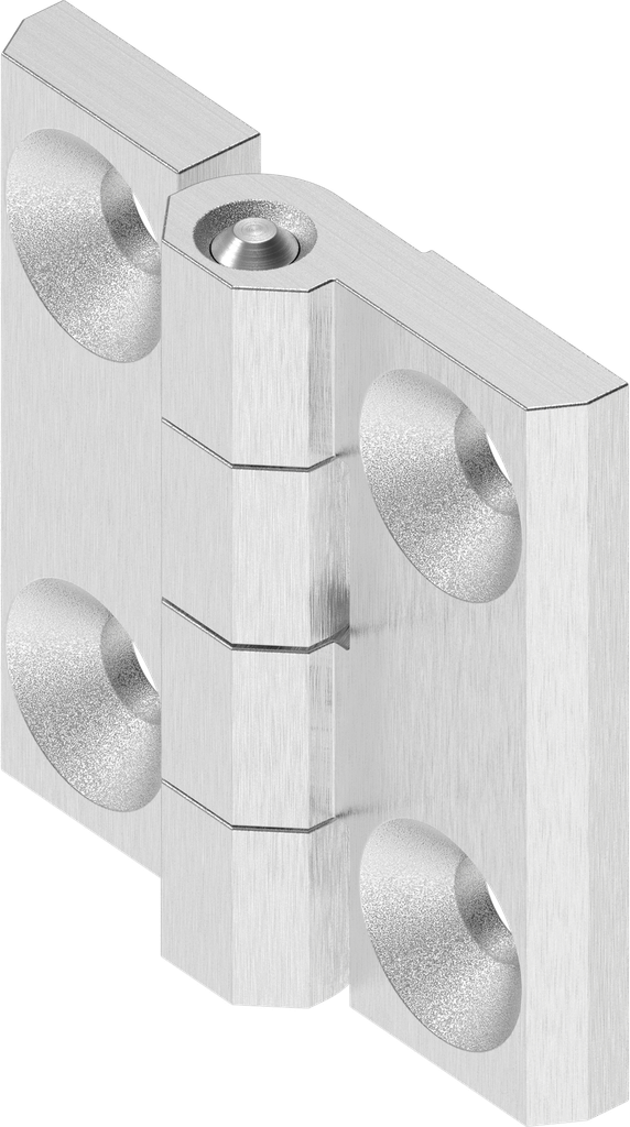 180° Hinge, Stainless steel AISI 316 polished P.2755sklop