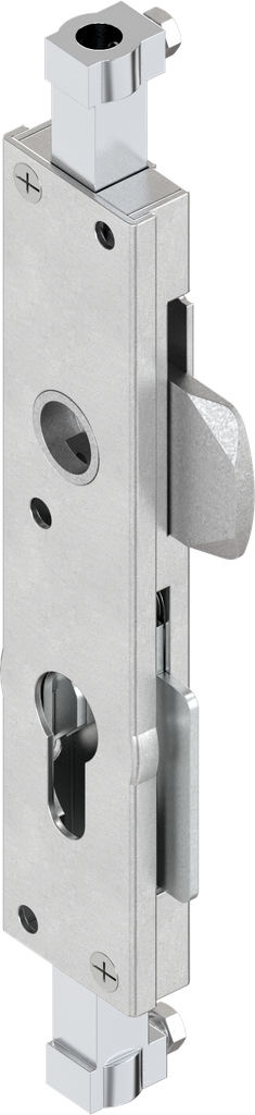 Rod control, left version, for profile half cylinder and for round rods stroke 18, Steel zinc-plated