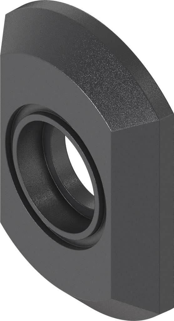 Rosette geschäumt, Polyamid GF schwarz