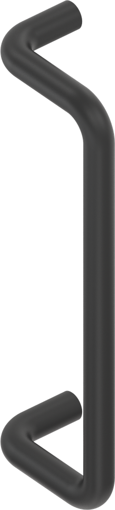Bow-type handle, Aluminium black plastic-coated