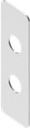 Unterlegplatte t = 1,0, Edelstahl AISI 304