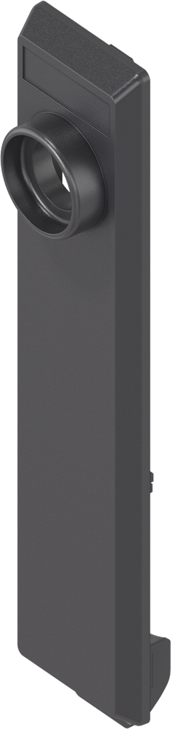 Schlüsselschild mit Haken, Polyamid GF V0 schwarz
