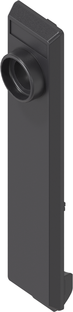 Escutcheon with hook, Polyamide GF V0 black