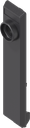 Escutcheon with hook, Polyamide GF V0 black