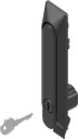 Swinghandle Eco 1150, keyed EK 333, Polyamide and zinc die black powder-coated