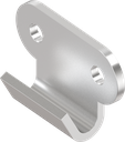 Haken, gelocht, Edelstahl AISI 304