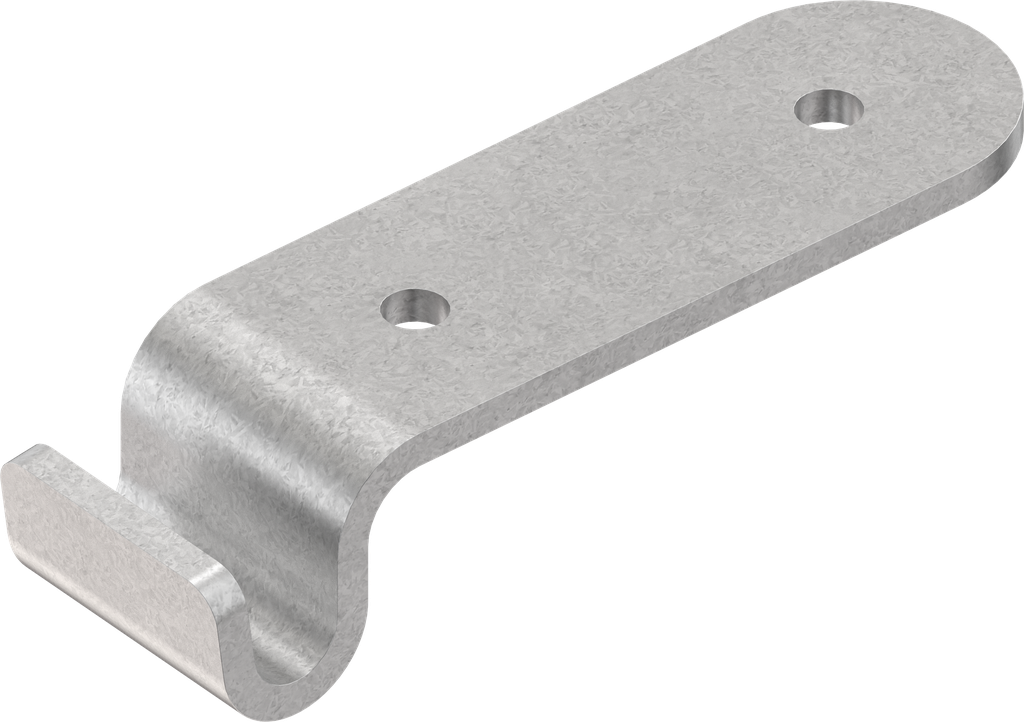 Hook, drilled, Steel zinc-plated DS plus top coat