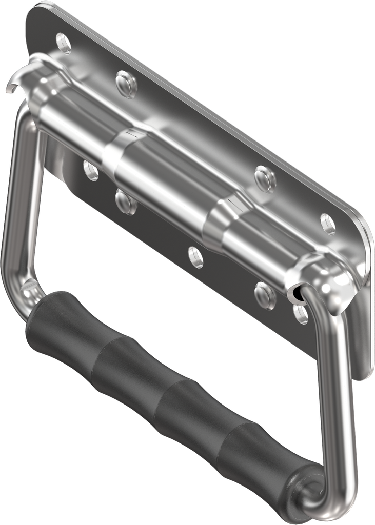 Klappgriff mit Torsionsfeder, Edelstahl AISI 304