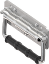 Chest handle without piano wire torsion spring, Steel zinc-plated DS plus top coat