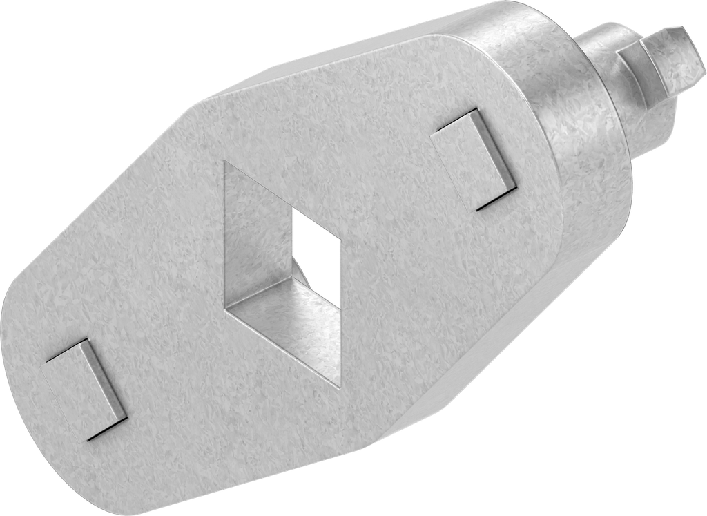 Stangenantrieb, Stahl verzinkt