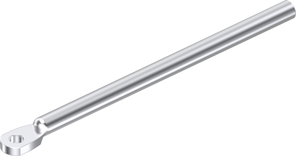 Rundstange L = 700 mm, Stahl verzinkt