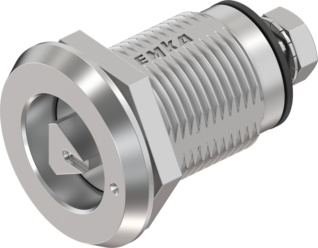 Compression latch triangular 8 with marking, left version, Stainless steel AISI 316